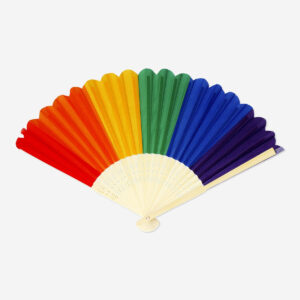 Foldable fan - Rainbow
