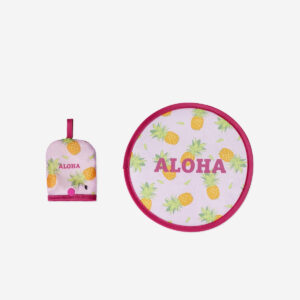 Foldable fan with pineapple print - Image 2