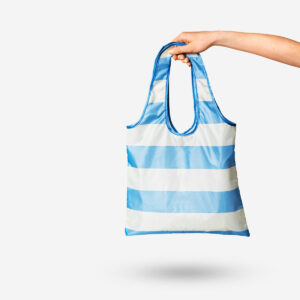 Foldable striped bag - Image 1