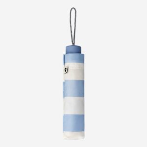 Foldable striped umbrella with UV protection - Image 3