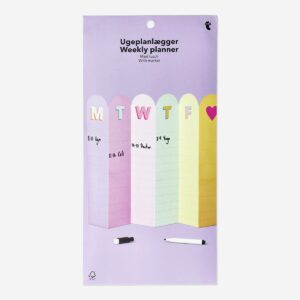 Foldable weekly planner with marker - Image 1