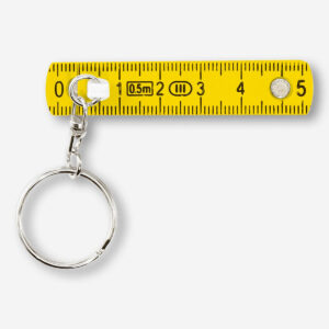 Yellow Folding Ruler Keychain - Image 1