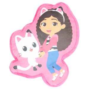 Gabby's Dollhouse Cushion Shaped Velour - Cakey Cat - Image 1