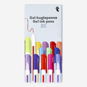 Gel ink pens. 32 pcs