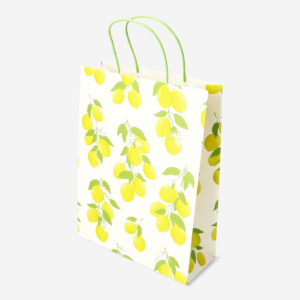 Gift bag with lemon print - Image 3