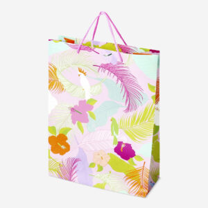 Gift bag with tropical print - Image 3