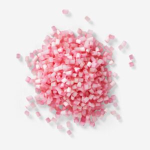 Pink glass beads collection - 50g - Image 1