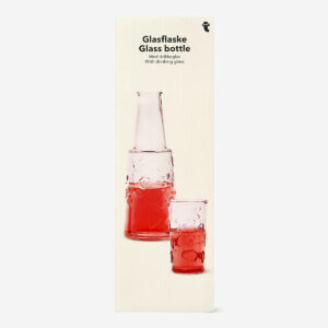 Glass bottle with drinking glass - 770 ml - Image 3