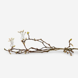 Glass decorations with clips for flowers - 2 pcs