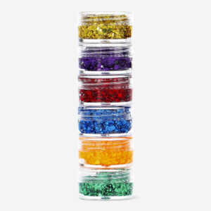 Glitter set for hair and body - 6 pcs
