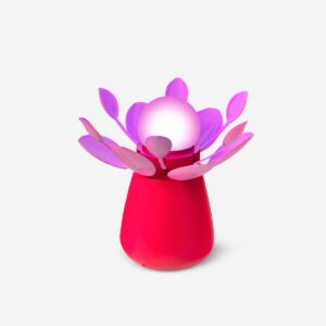 Glowing red flower lamp that moves - Image 1