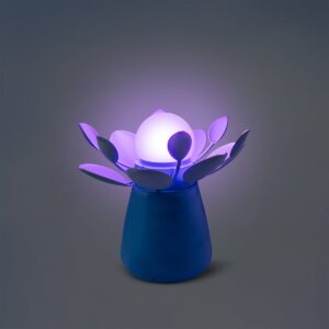 Glowing blue flower lamp that moves - Image 2