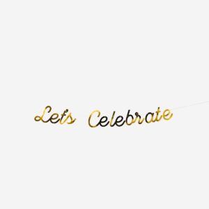 Gold Paper Garland - 300 cm - Image 1