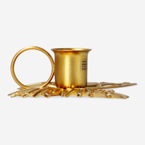 Golden butterfly candle holder - Image 3