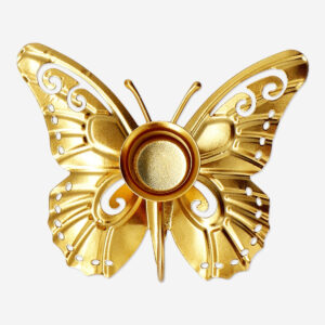 Golden butterfly candle holder - Image 2