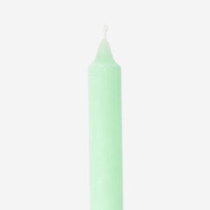 Green dinner candle - 24 cm - Image 3