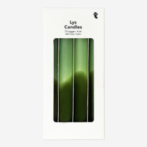 Green Dinner Candles - 4 pcs - Image 1