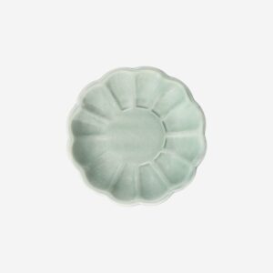 Green flower shaped dish - 10 cm - Image 2