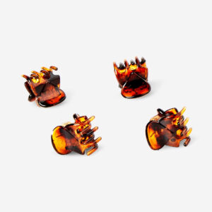 Brown Hair Clips - 8 pcs - Image 2
