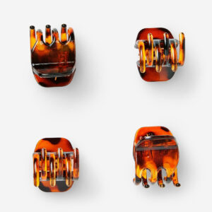 Brown Hair Clips - 4 pcs