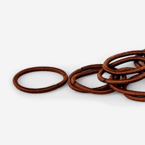 Brown Hair Elastics - 20 pcs - Image 2