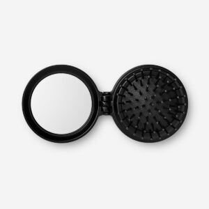 Black hairbrush with mirror - Image 1