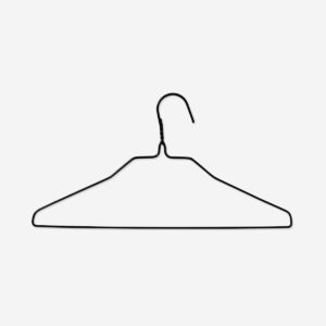 Black Metal Hangers - 5 pcs - Image 2