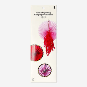 Hanging paper rosettes - 3 pcs - Image 3