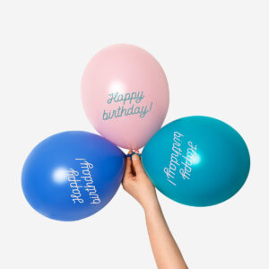 Happy birthday balloons. 6 pcs