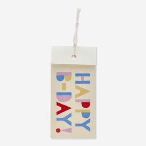 Happy birthday gift tags. 4 pcs - Image 3