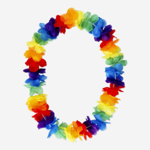 Colourful flower necklace - For adults - Image 1