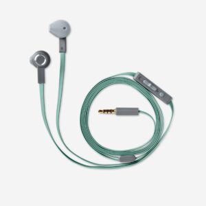 Green Earphones with Jack and Microphone - Image 2