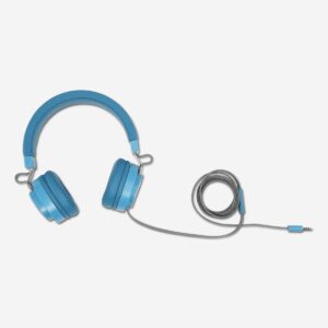 Blue Headphones with Jack and Microphone - Image 1