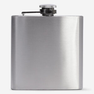 Silver hip flask - Image 1