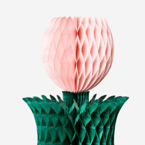 Honeycomb flowers table decorations - 2 pcs - Image 3