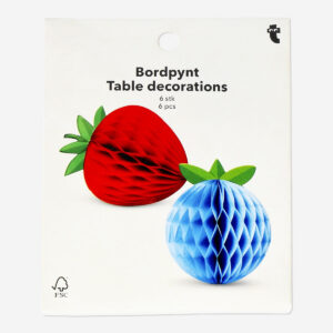 Honeycomb berry table decorations - 6 pcs - Image 1