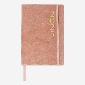 Leather-Bound Weekly Diary A5 - English - Image 1