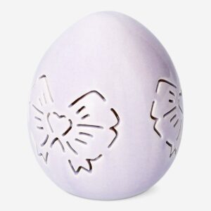 LED glowing egg with bow design - Image 2