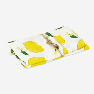 Fabric napkins with lemons - 2 pcs - Image 2