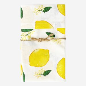 Fabric napkins with lemons - 2 pcs