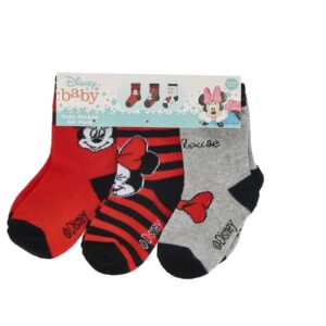 Minnie Mouse Baby Socks 3-Pack - Red/Black - Image 3