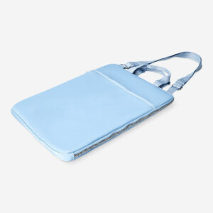Blue laptop sleeve with carry strap - 15 inch - Image 3