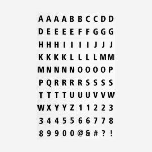 Extra A6 light box letters, number and symbols - 100 pcs - Image 1