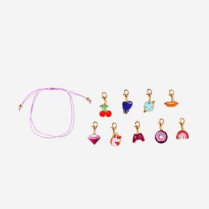 Lucky bracelet with 3 of 9 charms and fortunes - Image 3