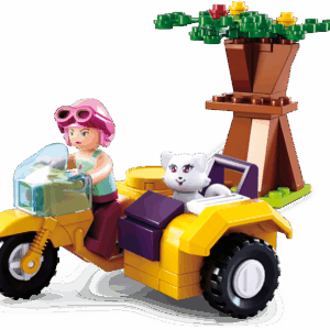 Sluban Motorbike with sidecar - 67 pcs. - Image 4