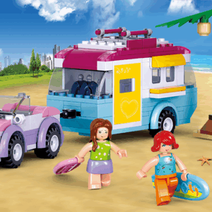 Sluban Car with Caravan - 272 pcs. - Image 3