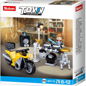 Sluban Drumming Motorcyclist - 76 PCS