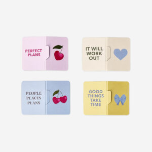 Magnetic bookmarks with quotes - 4 pcs - Image 1
