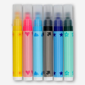 Markers with Stamps - 6 pcs