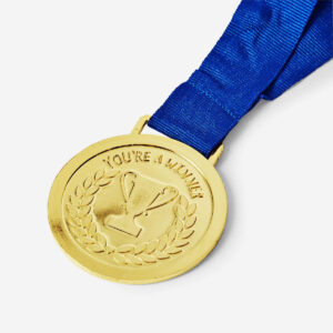 Gold Medal with Blue Ribbon - Image 2